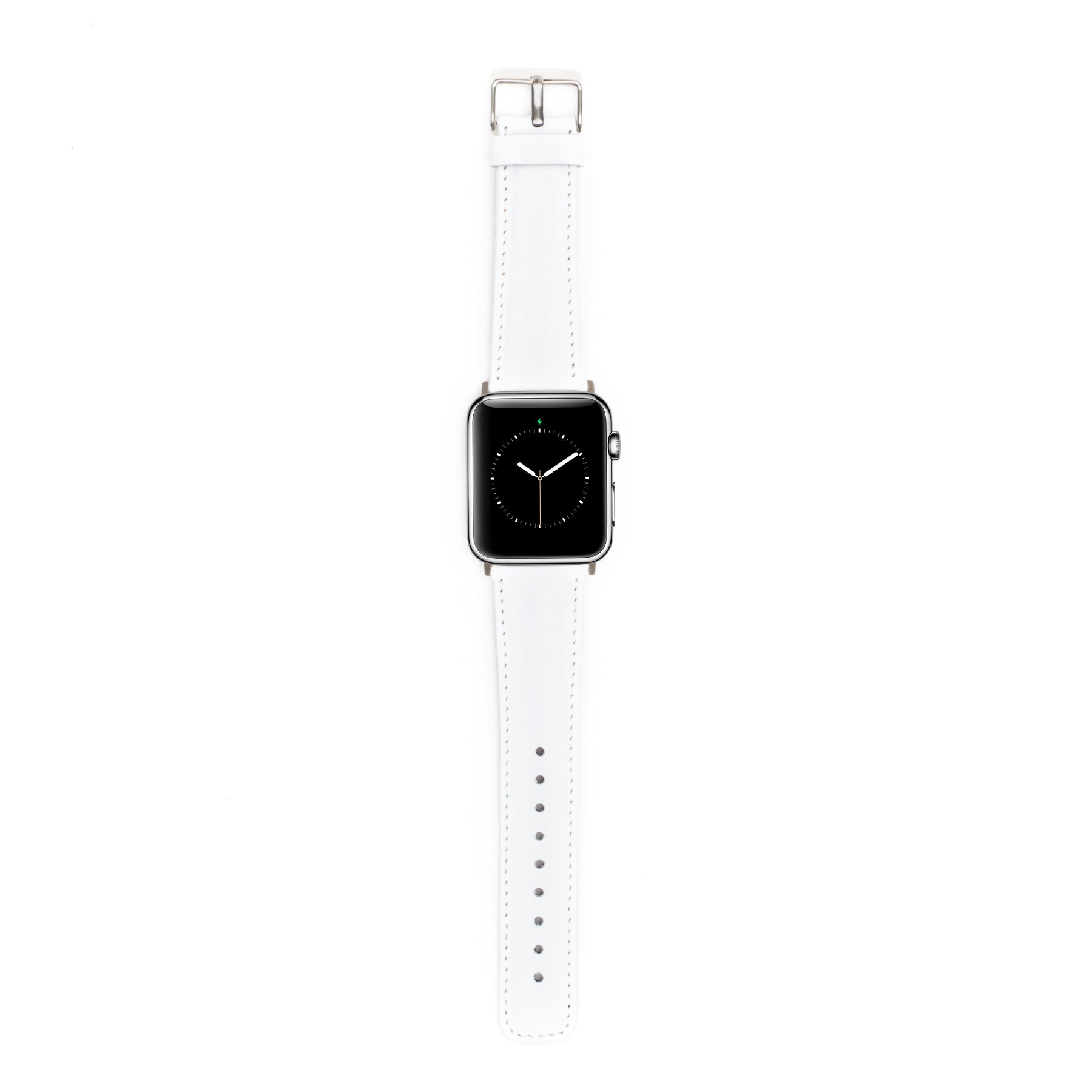 Leren Bandje Apple Watch - Sneeuw Wit - Oblac